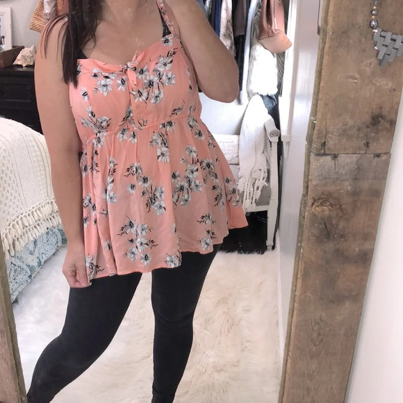 torrid Tops - TORRID size 2X floral baby doll top